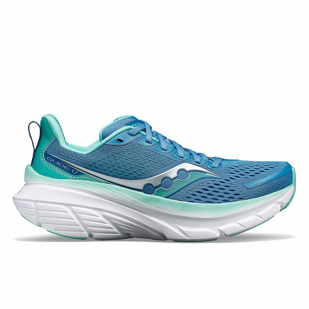 Saucony Guide 17 Women’s Running Shoe in Breeze/Mint Colorway
